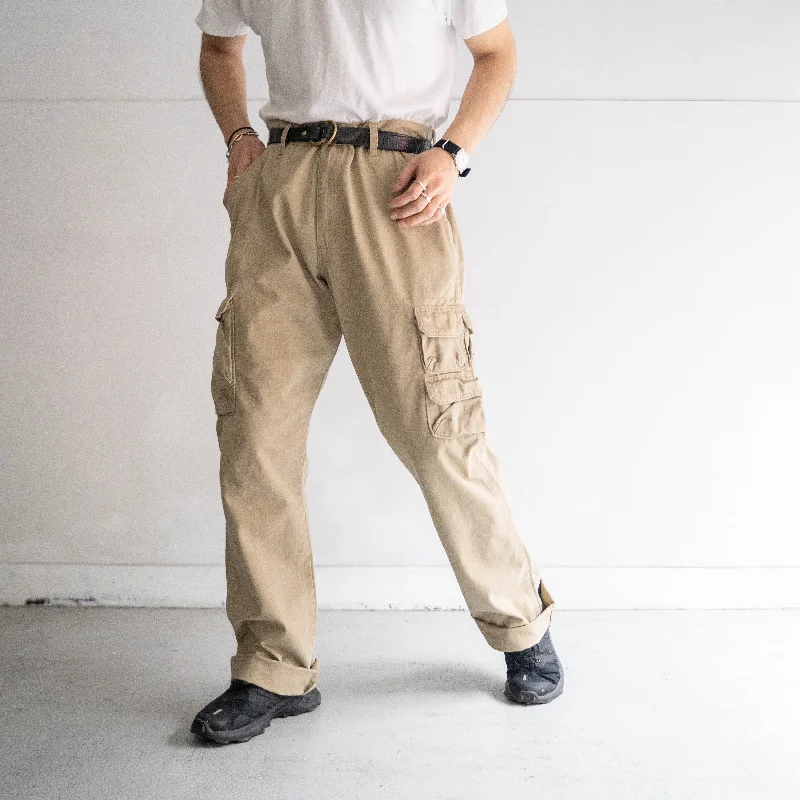 1990-00s 'Wrangler' beige color cargo work pants