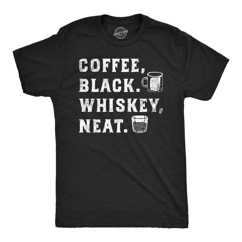 Coffee Black Whiskey Neat Men's T Shirt