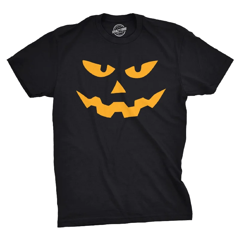 Triangle Nose Pumpkin Face Halloween Men's T Shirt