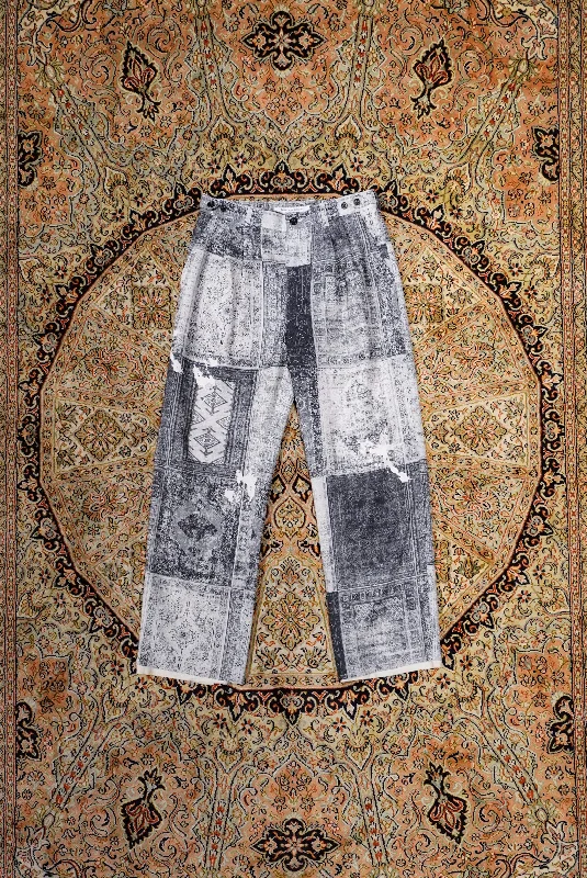 Children of the discordance PERSONAL DATA PRINT TROUSERS (GRAY)