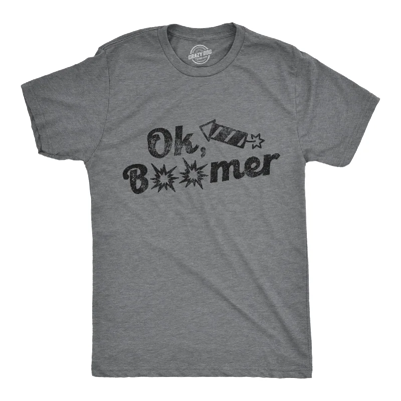 Ok Boomer Fireworks Men's T Shirt