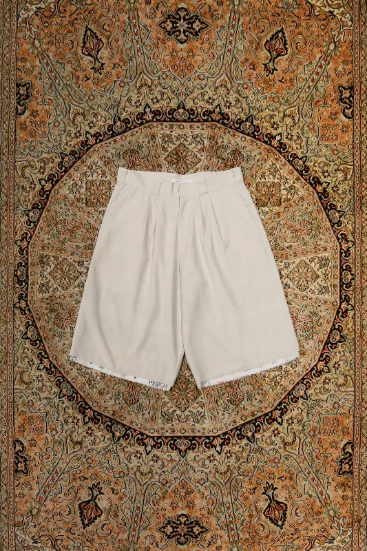 Children of the discordance VINTAGE BANDANA WIDE SHORT PANTS (IVORY)