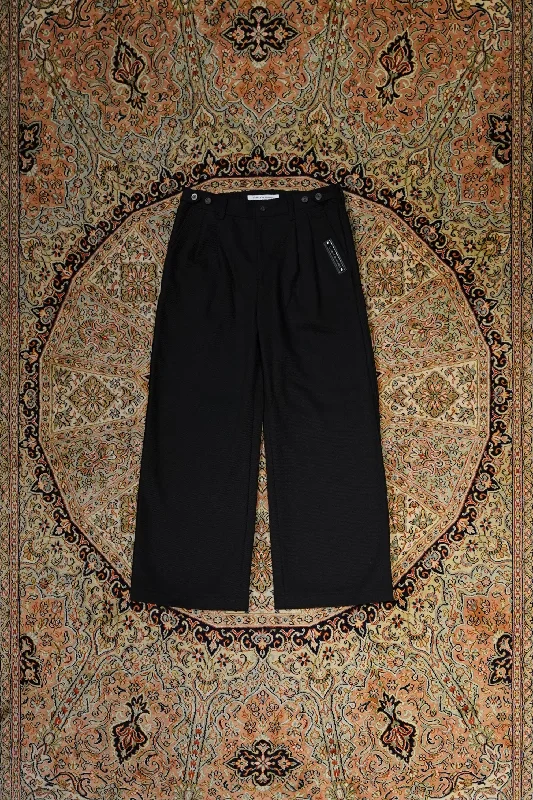 Children of the discordance SELVAGE TROUSERS(BLACK)