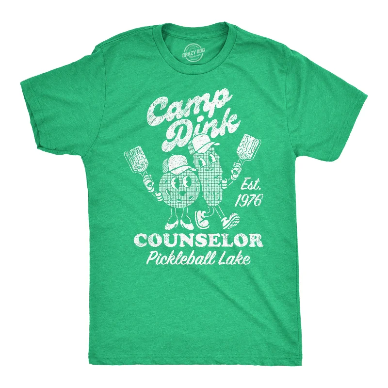 Camp Dink Counselor Pickleball Lake Men's T Shirt