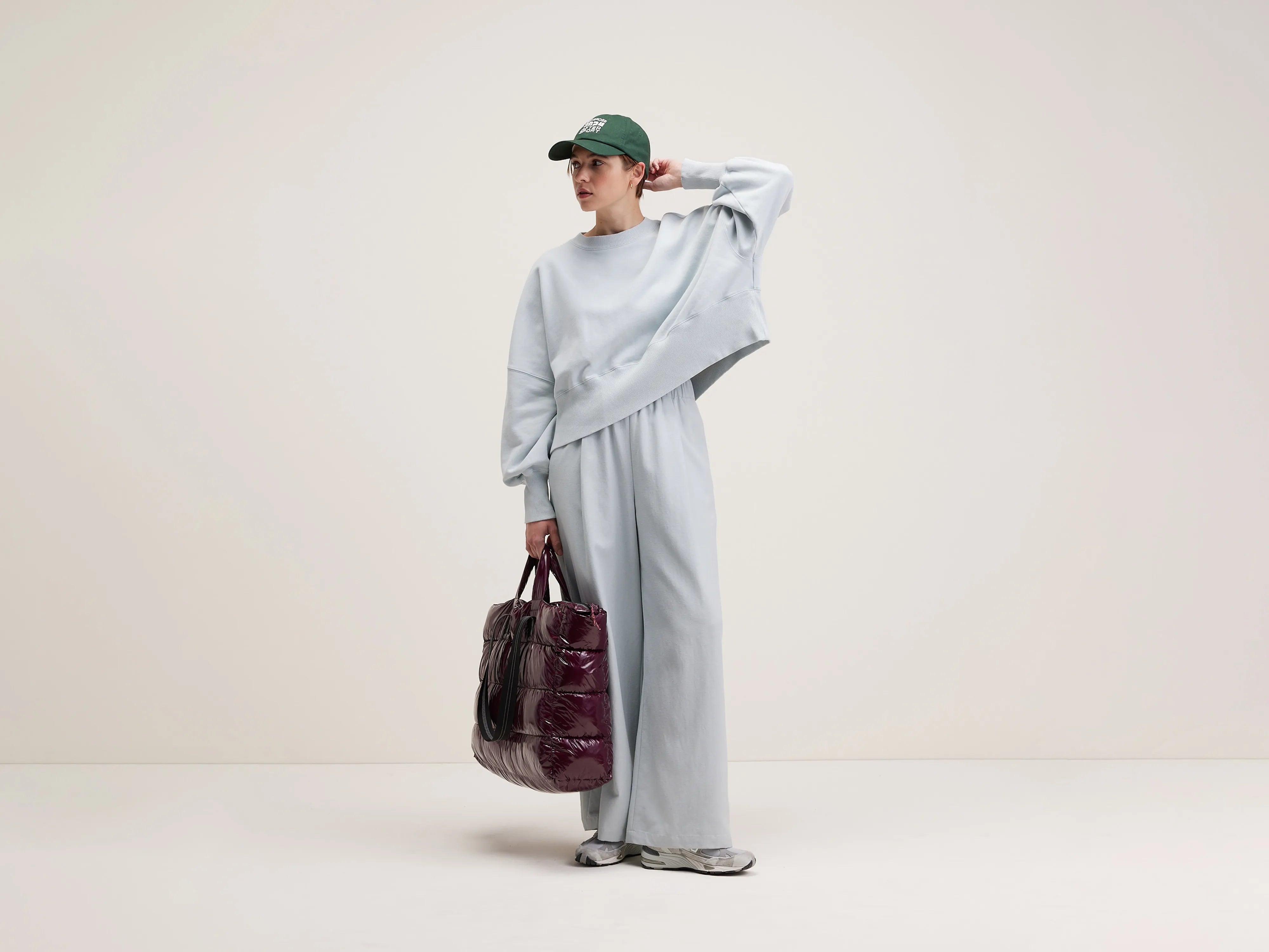 Vezza straight wide trousers (242 / W / GIVRE)