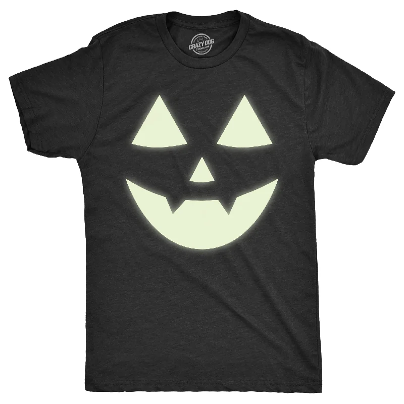 Glow In The Dark Jack O Lantern Men's T Shirt