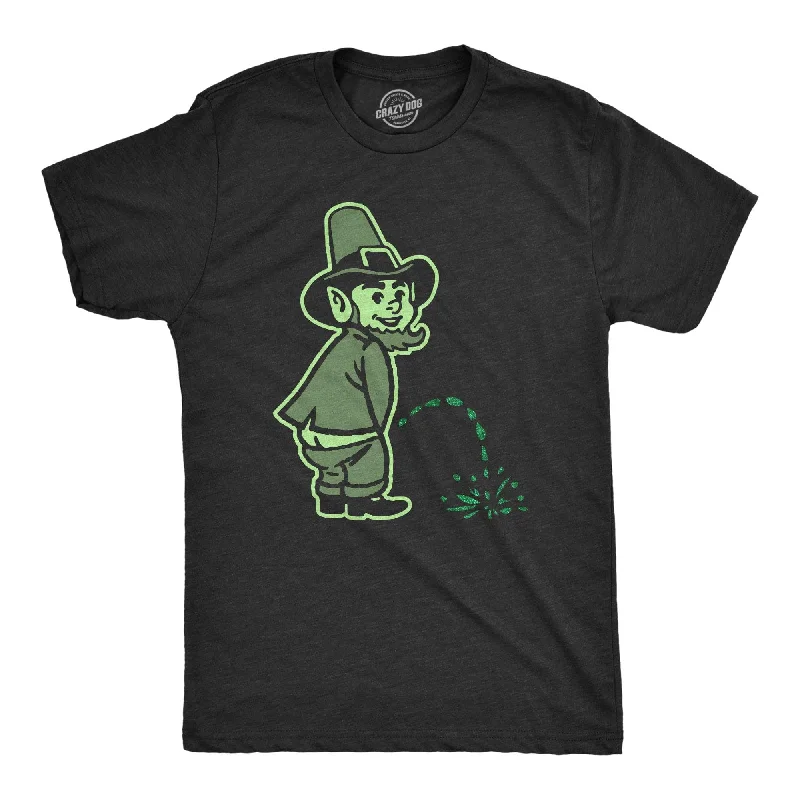 Leprechaun Peeing Glitter Men's T Shirt