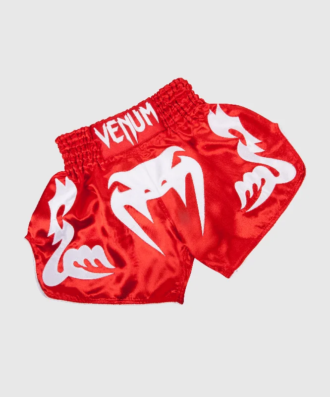 Venum Bangkok Inferno Muay Thai Shorts - Red/Ice