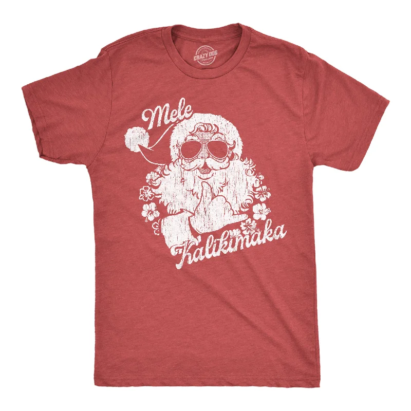 Mele Kalikimaka Santa Men's T Shirt