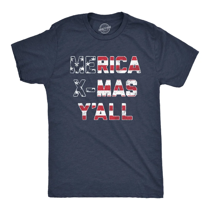 Merica X-Mas Y'All Men's T Shirt