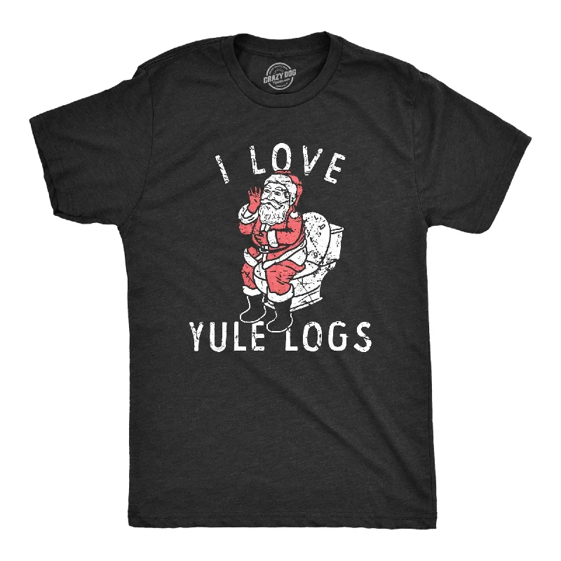 I Love Yule Logs Men's T Shirt