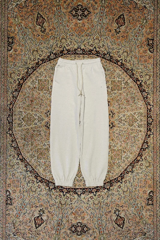 SUGARHILL RAW EDGE SWEAT PANTS (HEATHER WHITE)