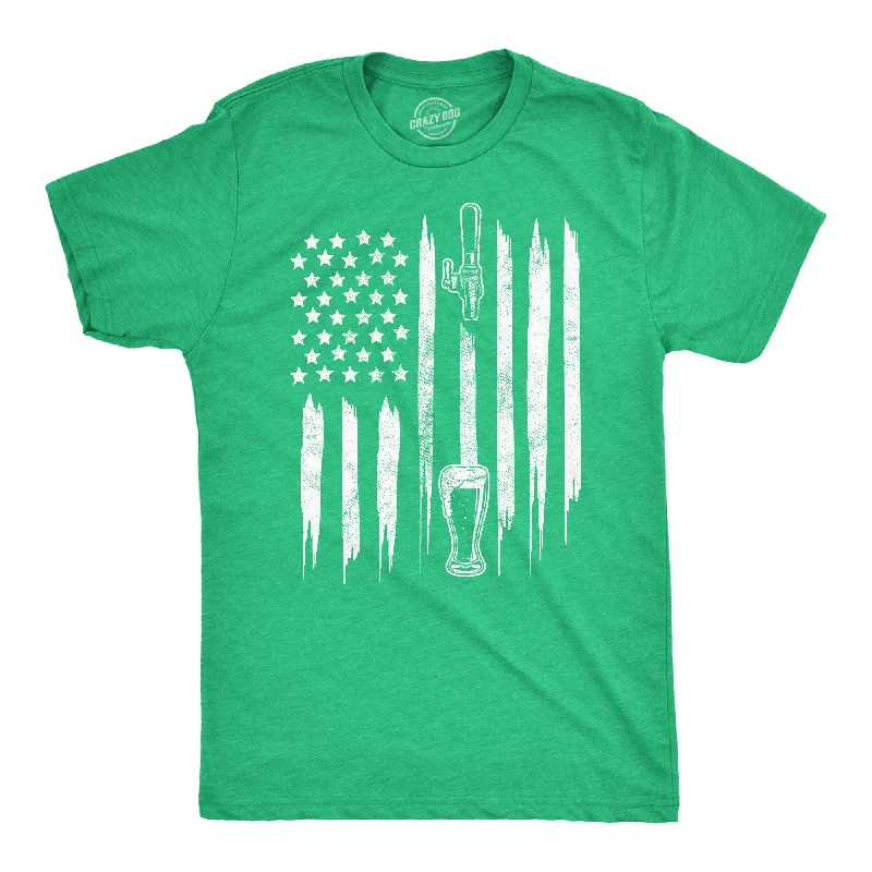 Craft Beer American Flag Men's T Shirt