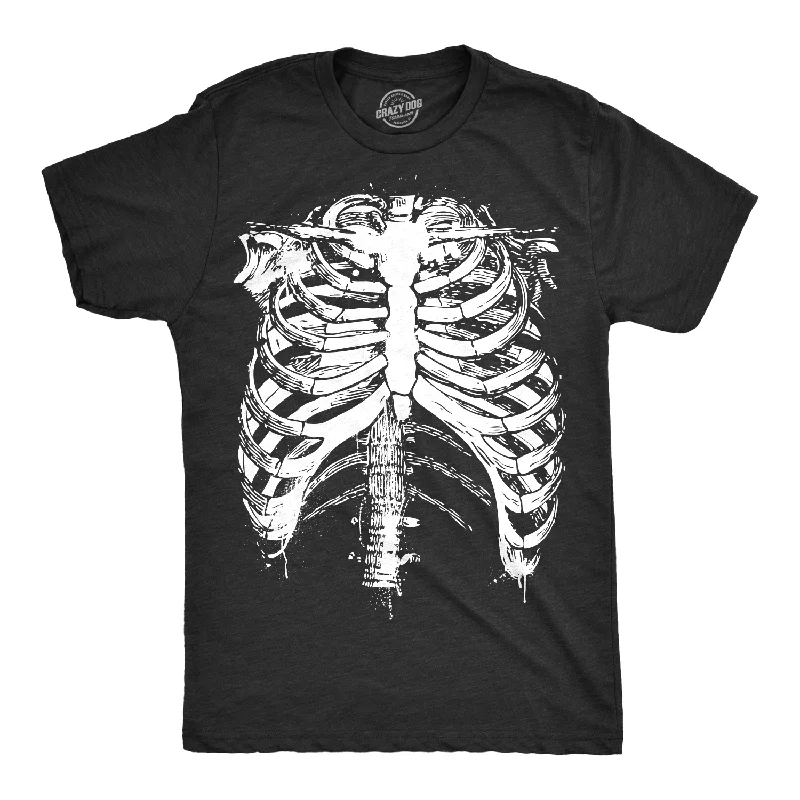 Splattered Rib Cage Men's T Shirt