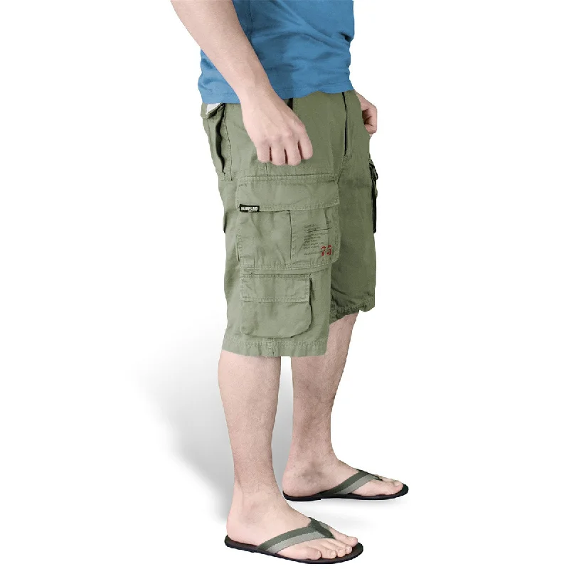 Surplus Mens Trooper Shorts Olive Green