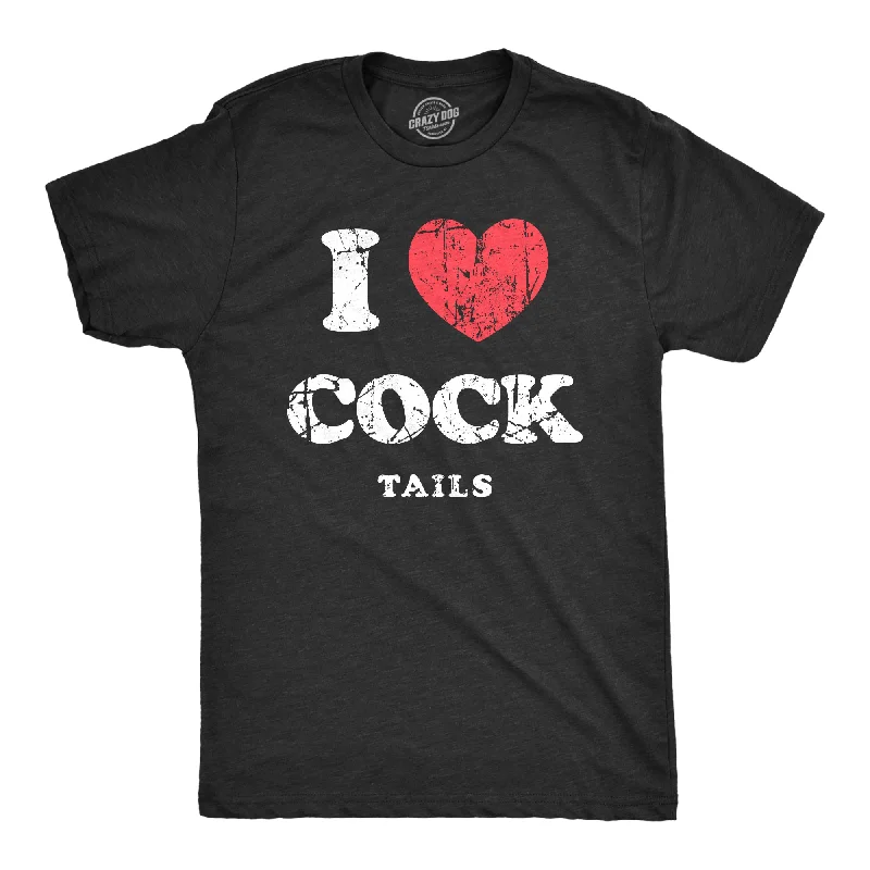 I Heart Cock Tails Men's T Shirt