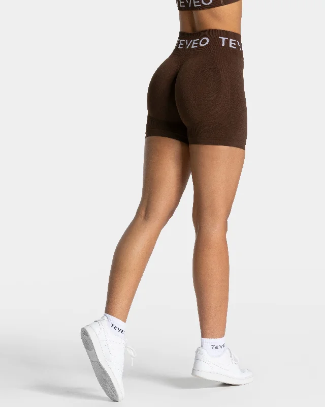 Signature Scrunch Short "Dunkelbraun"