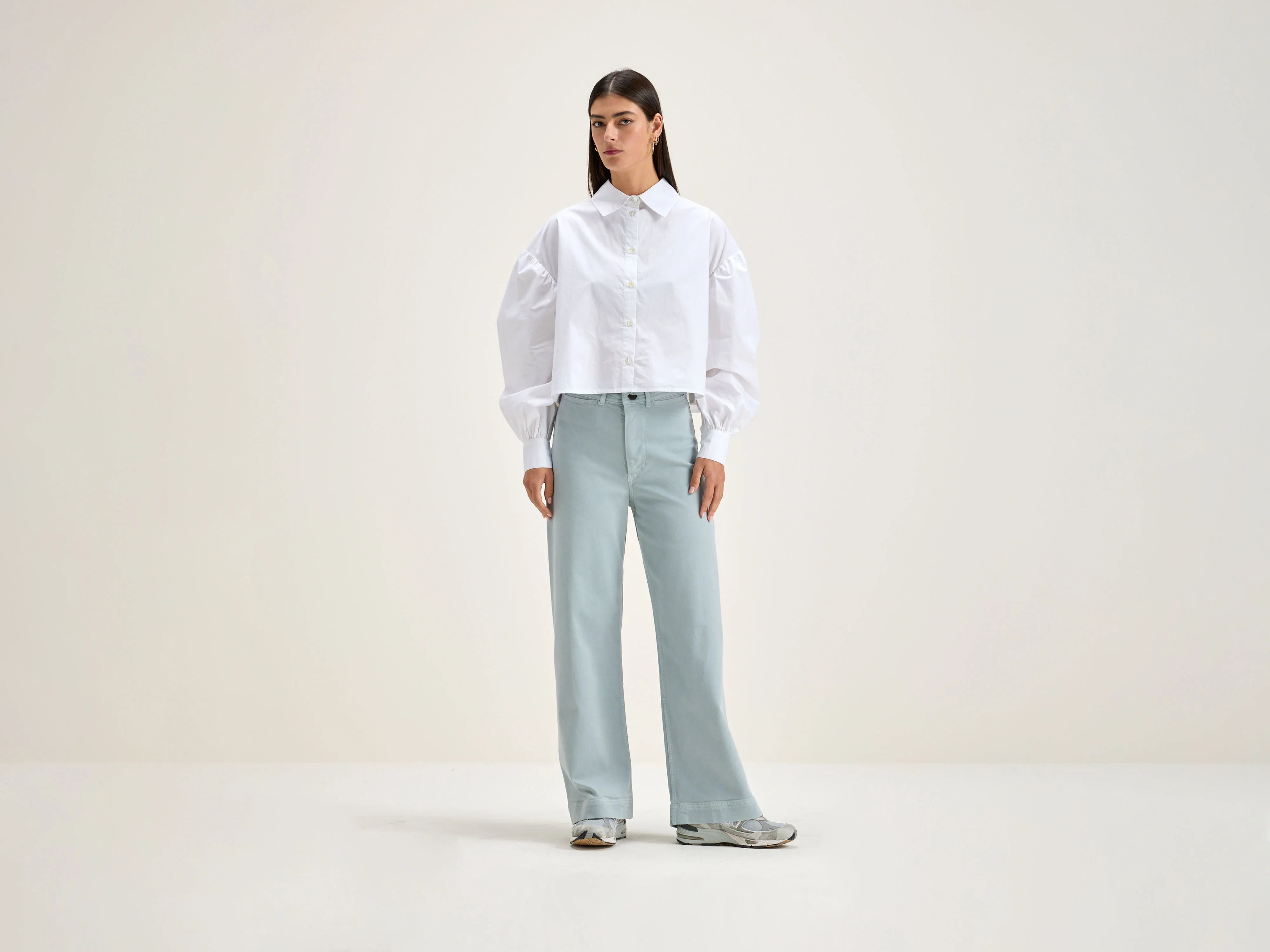 Lottie wide trousers (242 / W / GIVRE)