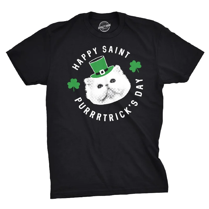 Happy St. Purrtrick's Day Men's T Shirt