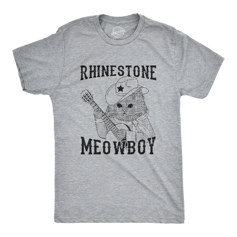 Rhinestone Meowboy Men's T Shirt