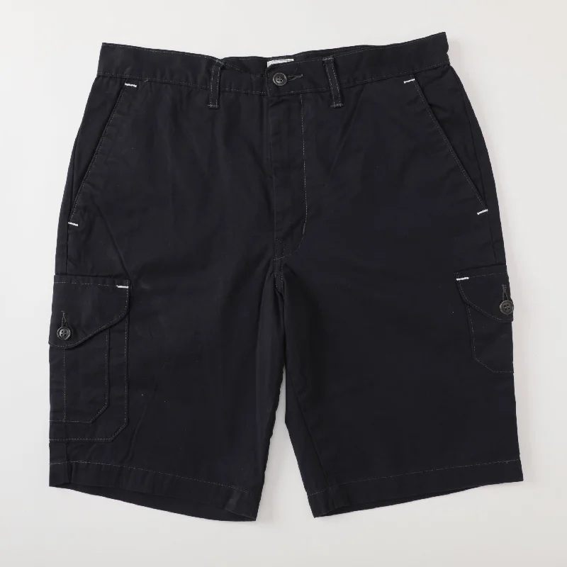 #2314S Cruzer Shorts : navy cotton satin pts-046 "Dead Stock"