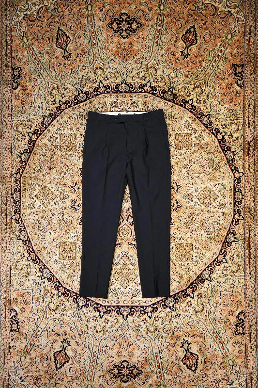 SOLARIS&Co. SOLARIS&Co. CROPPED WOOL PANTS (BLACK)