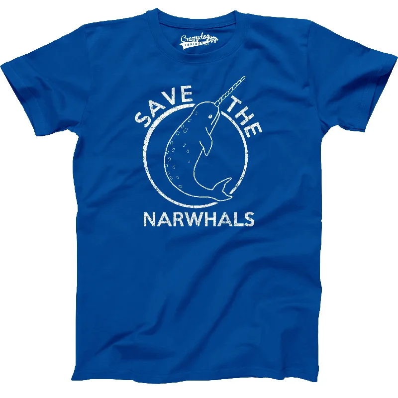 Save The Narwhals Men's T Shirt