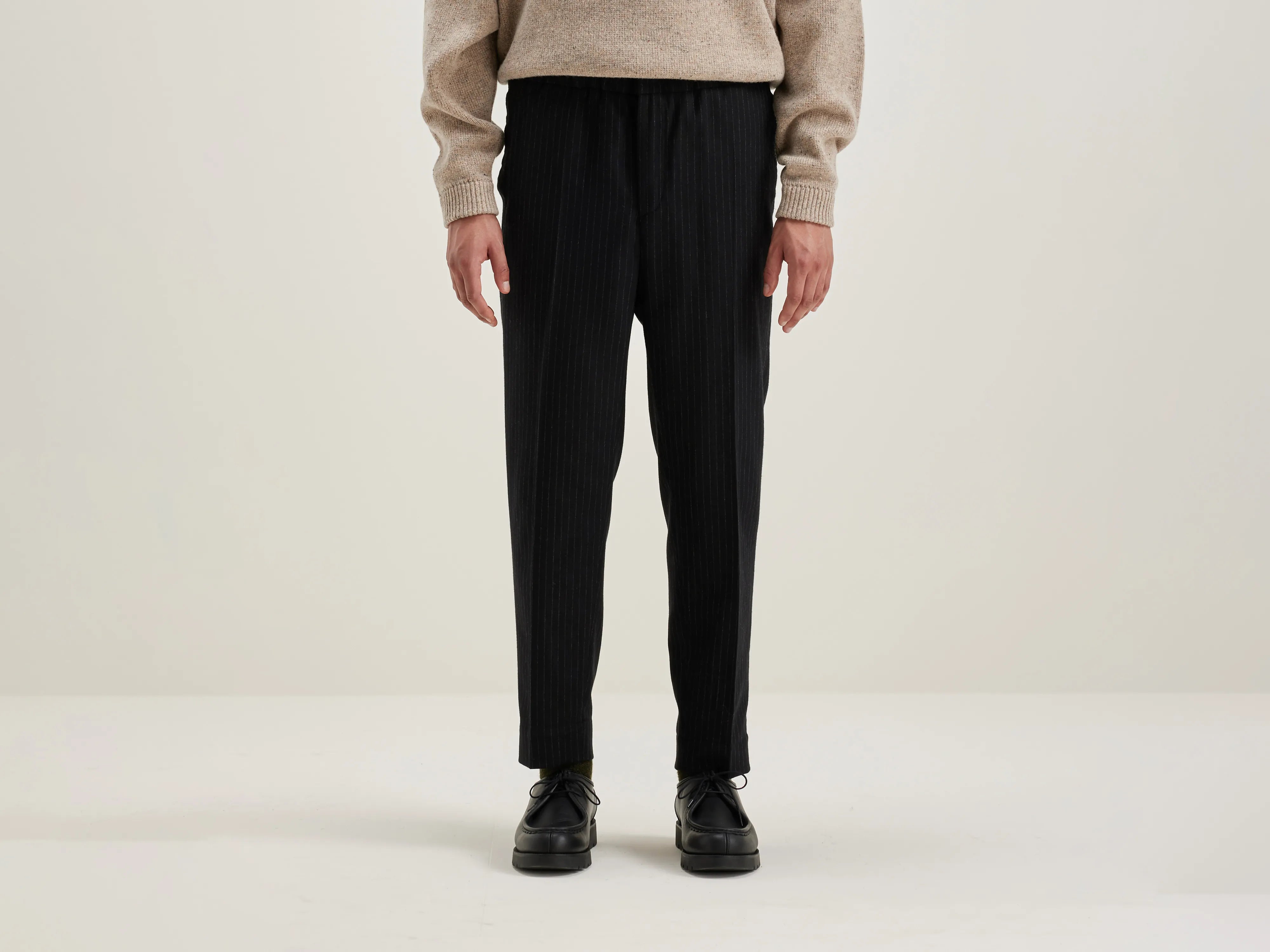 Stanford wide tapered trousers (242 / M / STRIPE A)