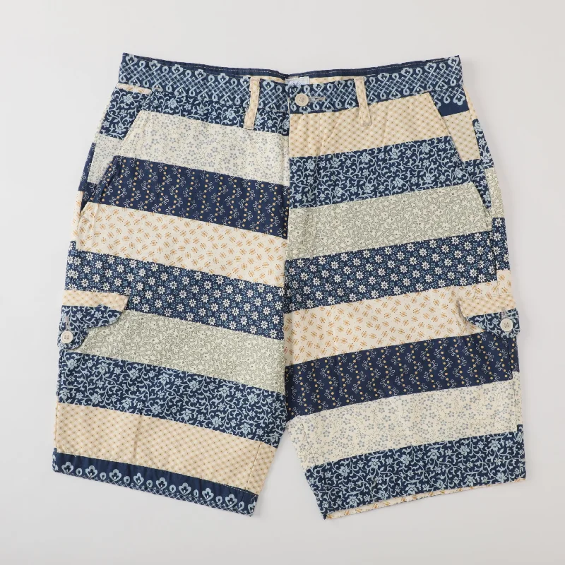 #2310S Cruzer Shorts : patchwork wide border pts-033 "Dead Stock"