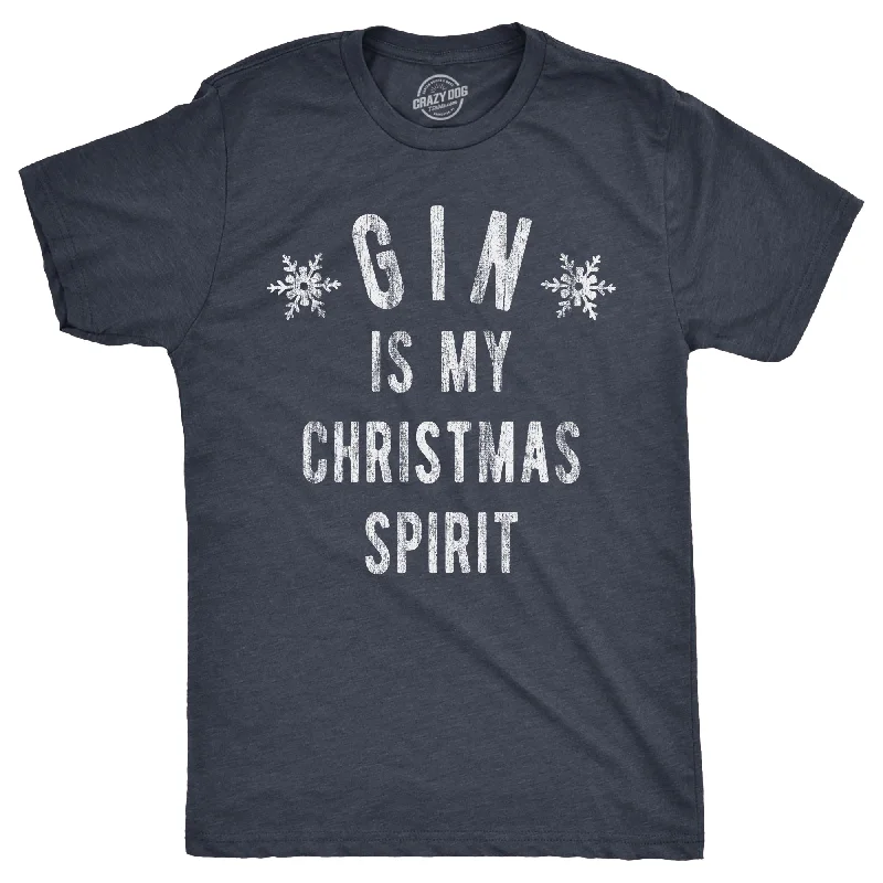 Gin Is My Christmas Spirit Men's T Shirt