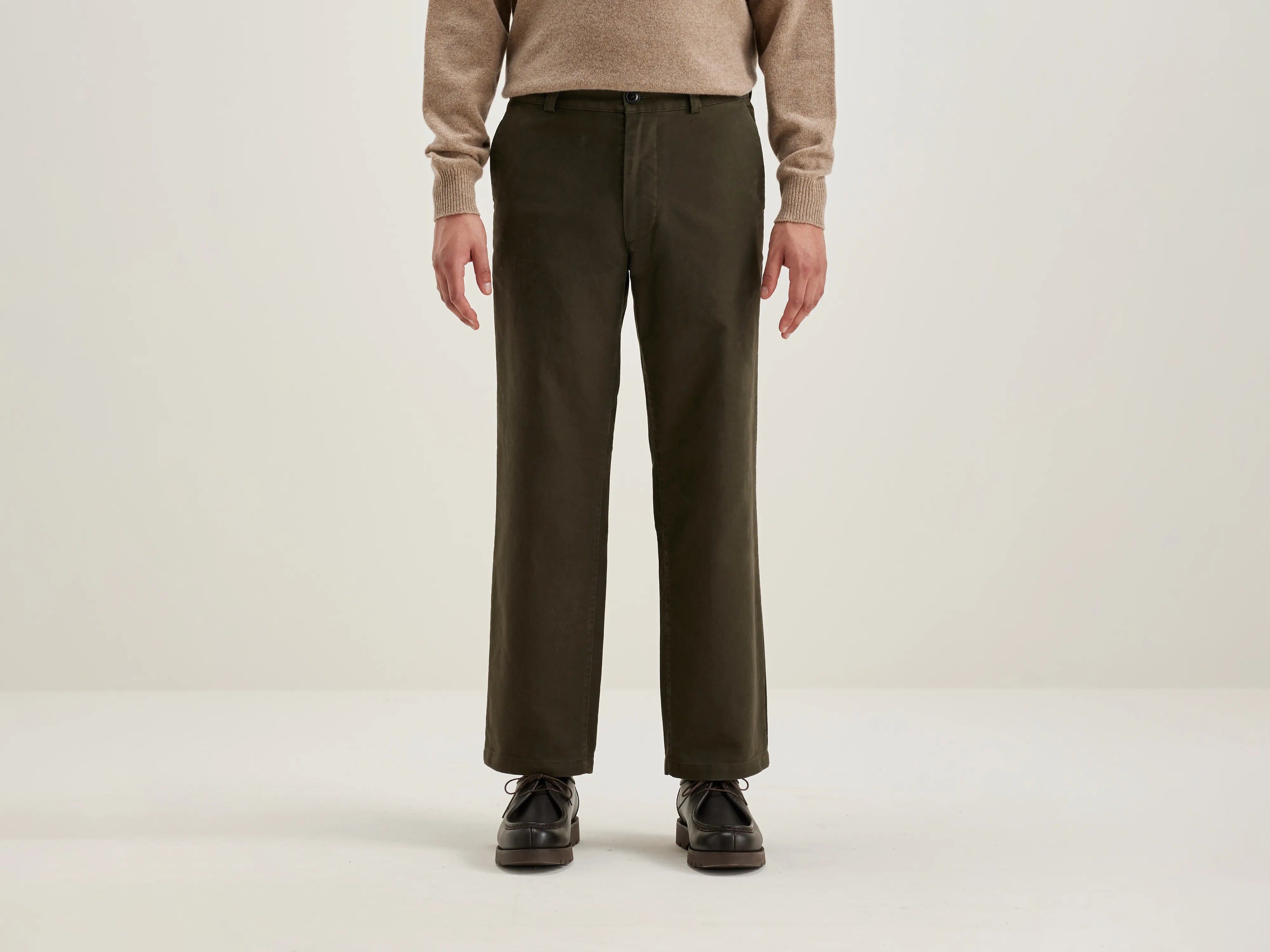 Jaggot straight trousers (242 / M / DARK OLIVE)