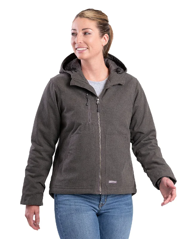 Women's Heathered Duck Hooded Jacket