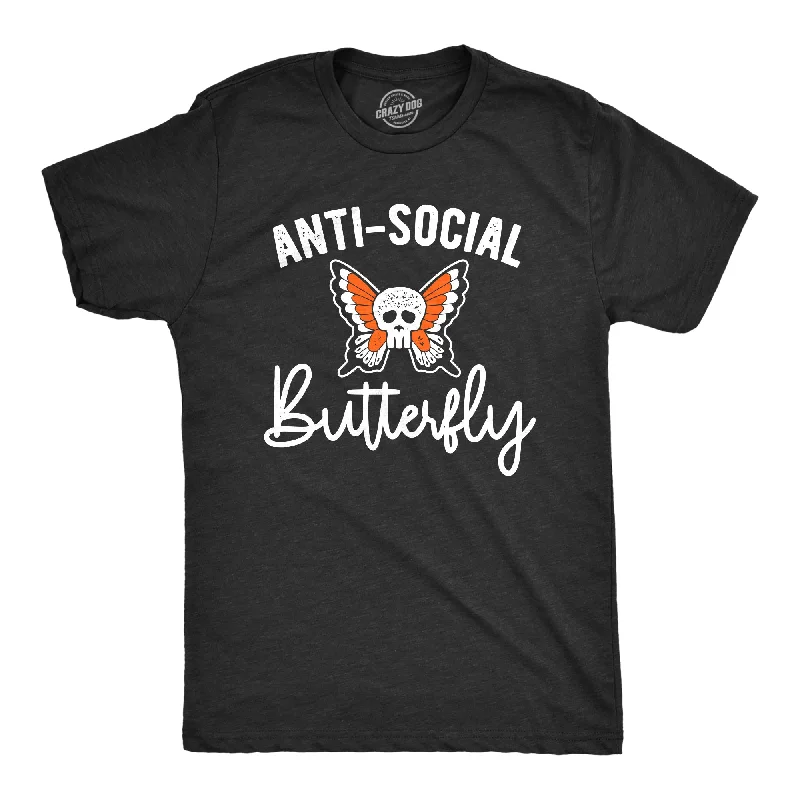 Anti Social Butterfly Men's T Shirt