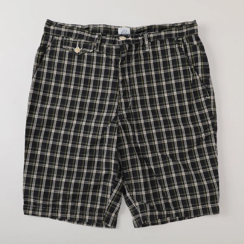 #1374S Menpolini Shorts : tartan broad cloth pts-025 "Dead Stock"