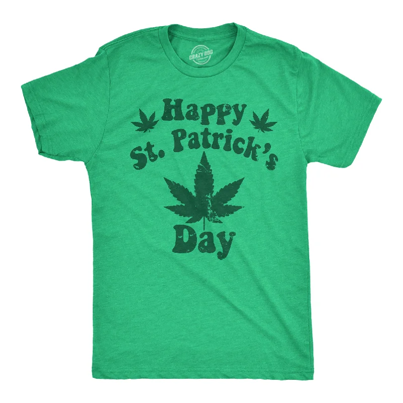 Happy Saint Patricks Day Weed Men's T Shirt