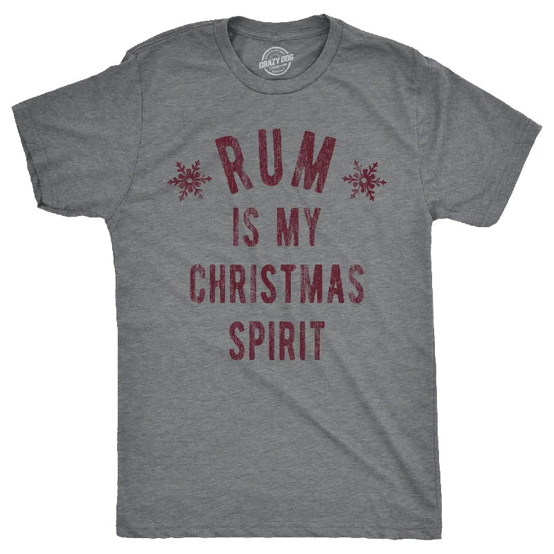 Rum Is My Christmas Spirit Men's T Shirt