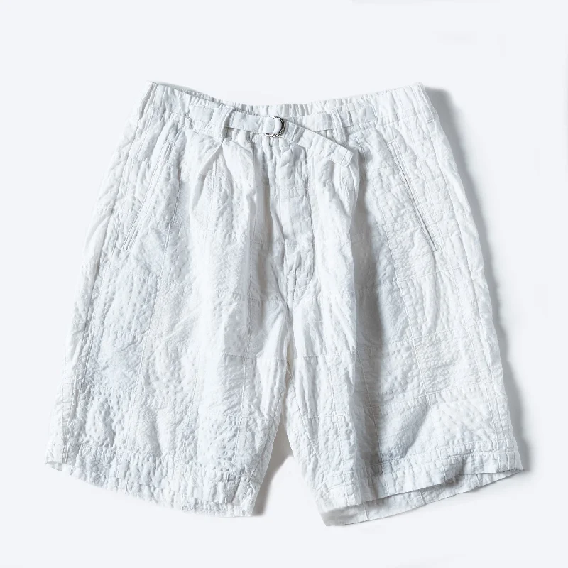 #3315S-SPW E-Z Lax 4 Shorts : summer patchwork white