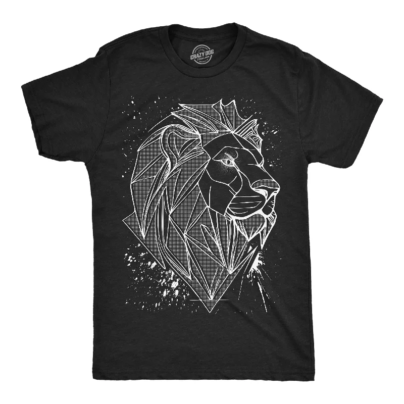 3D Lion Men's T Shirt