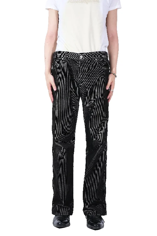 JIL SANDER FADED CORDUROY FLARE TROUSERS