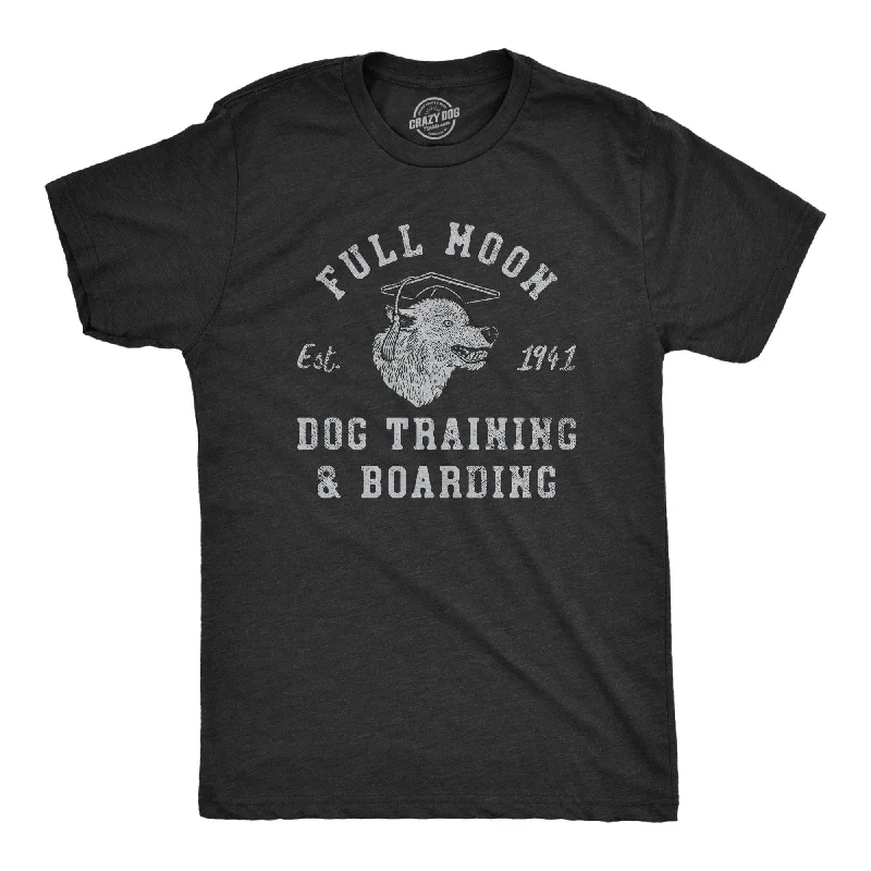 Full Moon Dog Training And Boarding Men's T Shirt