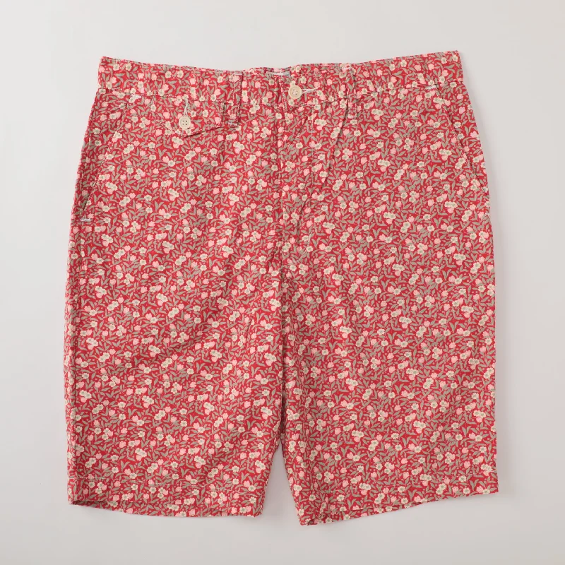 #1374S Menpolini Shorts : flower print broad cloth pts-059 "Dead Stock"