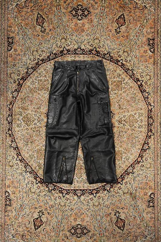 SOLARIS&Co. HORSEHIDE MILITARY PANTS - AIRBORNE