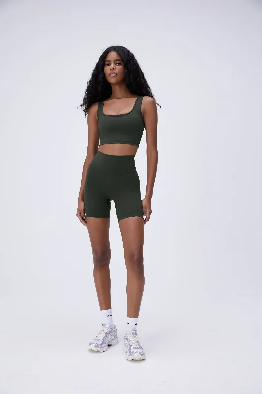 Ultimate Crop Shorts - Dark Olive