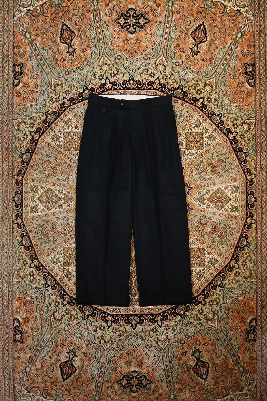 SOLARIS&Co. CASHMERE WOOL TROUSERS - CHANDLLER (BLACK)