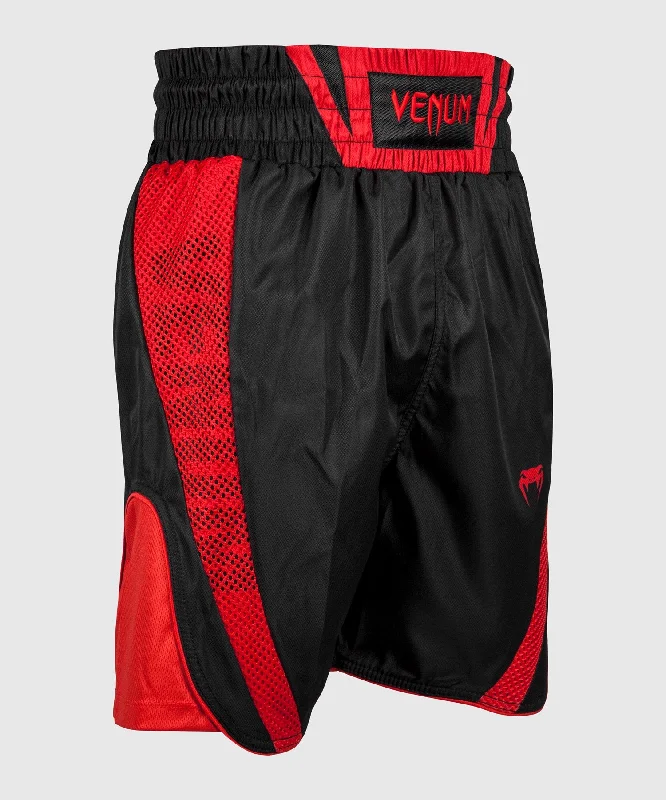 Venum Elite Boxing Shorts - Black/Red