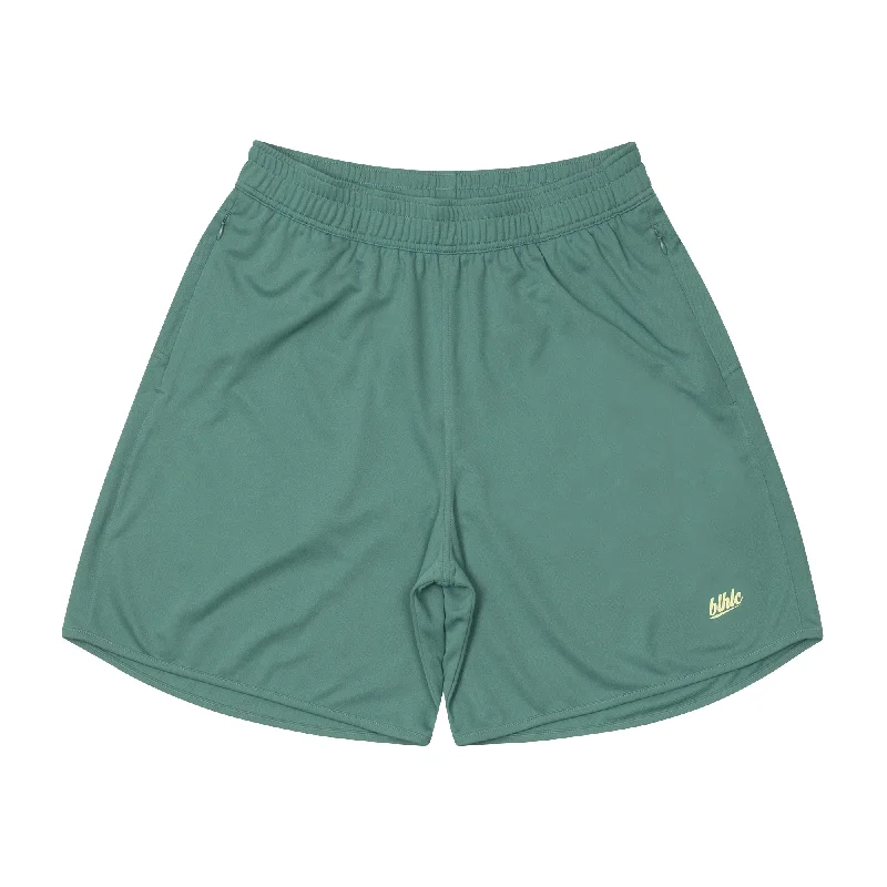 Basic Zip Shorts (pine green/ivory)