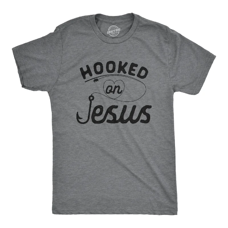 Hooked On Jesus Men's T Shirt