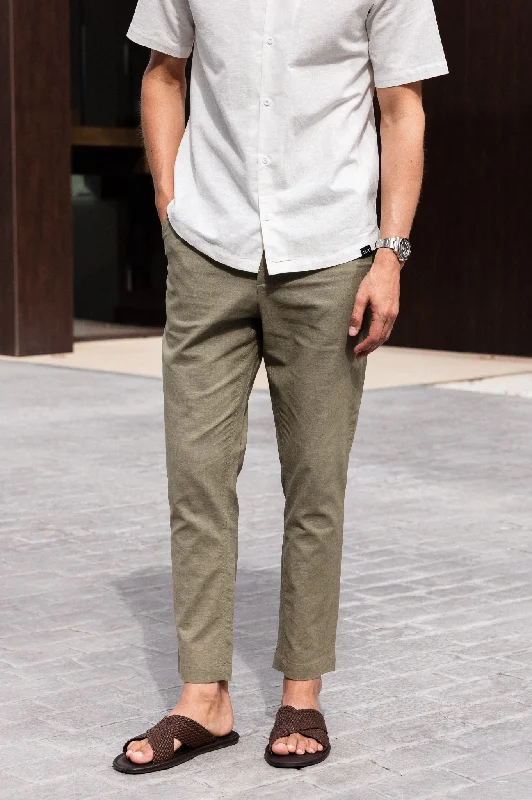 Capo LINEN Pant - Olive