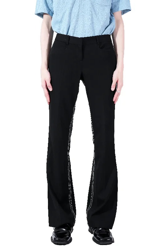 STITCHED FLARE TROUSERS