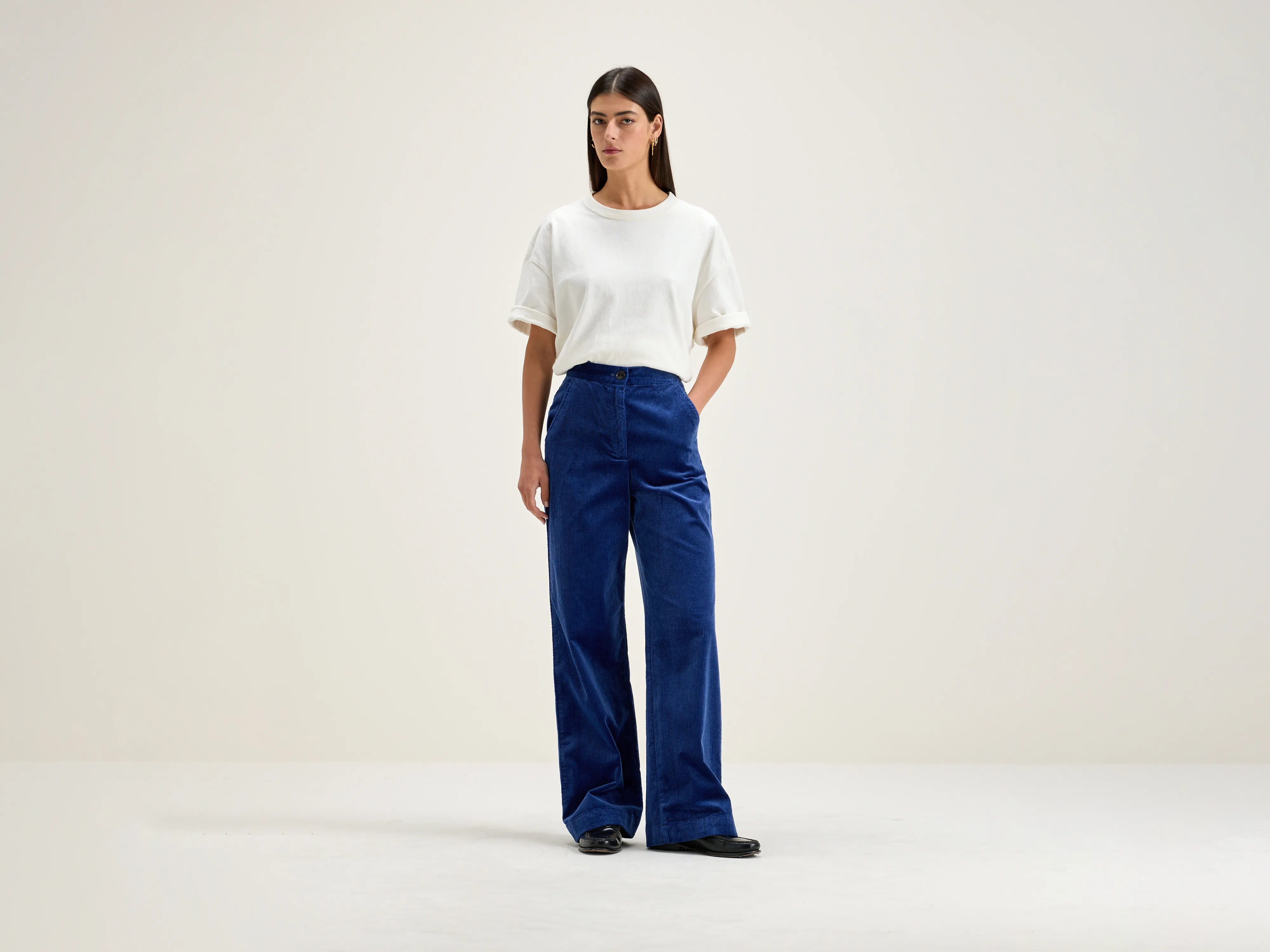 Gabor straight wide trousers (242 / W / BLUE)